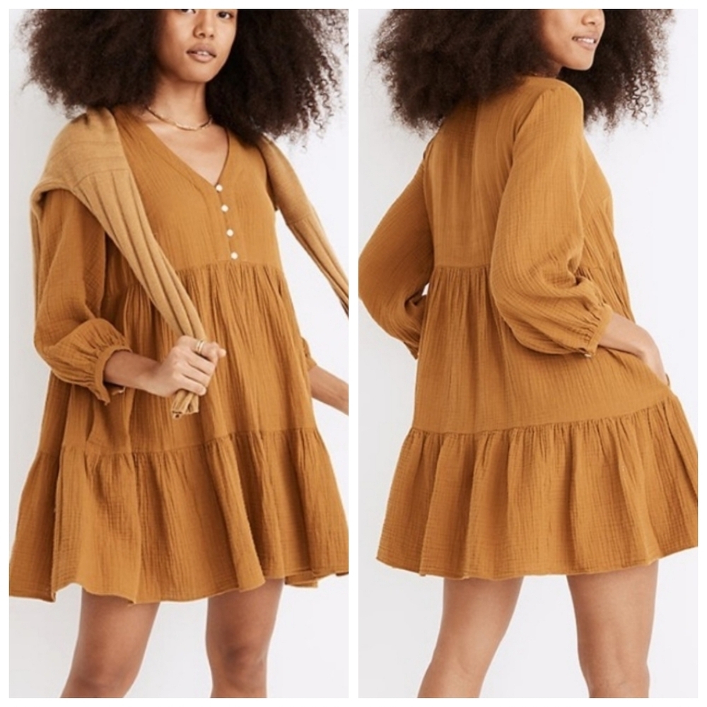 Madewell Lightspun Colette Mini Dress - Size 2